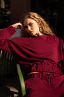Dres bordowy Aurora (bluza)