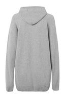 Sweter Cortina szary z kapturem